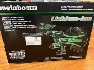 MetaboHPT 18V Combo Kit Cordless Hammer Drill & Impact Driver Lithium Ion Batter - Picture 1 of 9