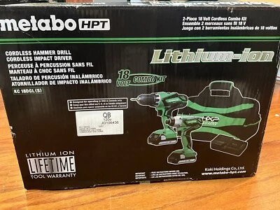 MetaboHPT 18V Combo Kit Cordless Hammer Drill & Impact Driver Lithium Ion Batter - Image 1 of 4