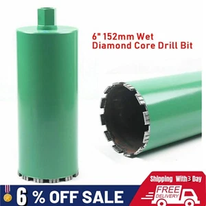 6” 152mm Diamond Wet Core Drill Bit for Concrete Stone Brick 1-1/4"-7 Thread NEW - Picture 1 of 11