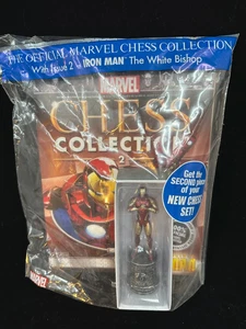 2014 Eaglemoss Marvel Chess Collection: #2 - Iron Man White Bishop NEW & SEALED - Picture 1 of 4