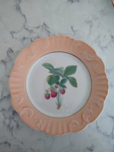 Mottahedeh Portugal Summer Fruit Raspberry 8" Plate Salad Luncheon Dessert - Picture 1 of 3