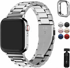 Stainless Steel iWatch Band Strap with Case For Apple Watch Series8 7 6 5 4 3 SE