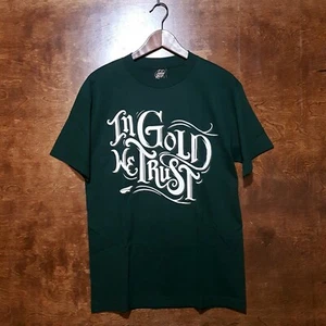 Benny Gold - In Gold We Trust Tee - Green NOS NWT 2010 paper airplane T-shirt - Picture 1 of 3