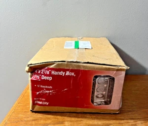 STL-CTY 5835112-25R 4X2X2 1/8X1 1/2 UTIL BX 1/2 KO Box of 25 - Picture 1 of 3