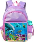 Personalised Dolphin Backpack Girls School Bag Childrens Rucksack Gift ST122