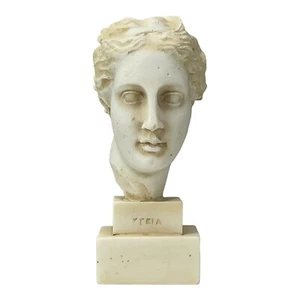 Hygeia Salus Greek Roman Goddess of Good Health Bust Sculpture Statue Small - Picture 1 of 9