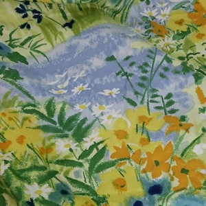 WAVERLY Fresh Flowers CHINTZ FLORAL SCOTCHGARD 100% COTTON FABRIC 54" x 54" - Picture 1 of 7