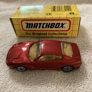 Matchbox 17 Ferrari 456 GT maroon 1993 vintage Mint in Box superfast - Picture 1 of 6