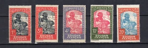 A.O.F. Soudan Français 1931-38 5 timbres non oblitérés /TE4570 - Imagen 1 de 1