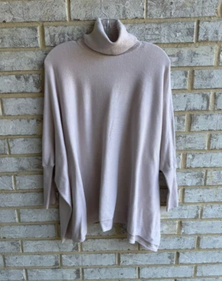 Ted Baker 3/4 Sleeve Turtleneck Angora Blend Oversized Sweater Women's Size M - Image 1 of 4