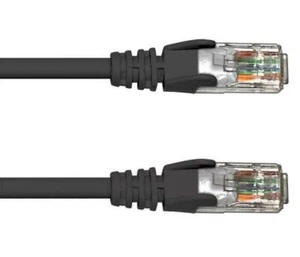 0.5MCAT 6a 10Gb S-FTP LSZH PATCH CABLE - BLACK - Picture 1 of 1