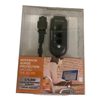 NEW Belkin Notebook Travel Surge Protector C6 Connector Domestic & International - Image 1 of 4