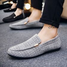 Fashion Summer Men's Breathable Flat Low Casual Cotton Shoes Slip On Loafers New