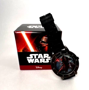 Star Wars Disney Watch Kylo Ren Lucas Film Ltd Accutime Analog Black Band - Picture 1 of 8