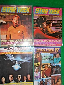 STAR TREK CLASSIC POSTER MAGAZINE LOT(4) 1977-1986 - Bild 1 von 3