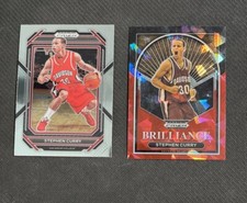2023-24 Panini Prizm Draft Picks Brilliance Red Ice Prizm SP #18 Stephen Curry
