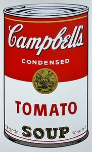 ANDY WARHOL CAMPBELLS' TOMATO Soup Can SUNDAY B.MORNING Silkscreen Print COA - Picture 1 of 6
