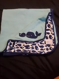 Gymboree Boys ECU Pre-owned Whale Print Blanket VTHF - Bild 1 von 3