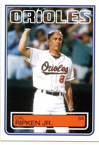 2022 Topps Throwback Thursday #3 Cal Ripken Jr./955* '83 Topps FB - NM