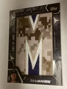 2018 DJ LeMahieu Own The Name PATCH 1/1 One Of One Game Used - Picture 1 of 3