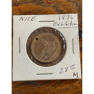 1876 Memorial Medal Struck Within The International Exhibition Token - Picture 1 of 2