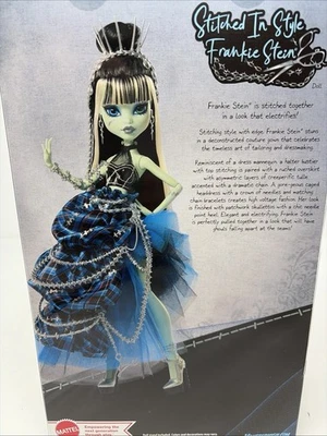 NUEVO Monster High Cosido en Estilo Frankie Stein Muñeca Mattel 2023 Foto 1 de 3