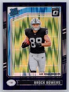 Amortiguador púrpura Donruss Optic #215 Brock Bowers 2024 - Imagen 1 de 2