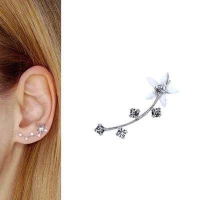 Ear cuff Ohrklemme Ohrstecker Ohrring Zirkonia 925 Silber Ohr Manschette - Bild 1 von 2