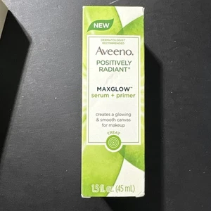 Aveeno Positively Radiant MaxGlow Serum + Primer 1.5oz New in Box - Bild 1 von 4