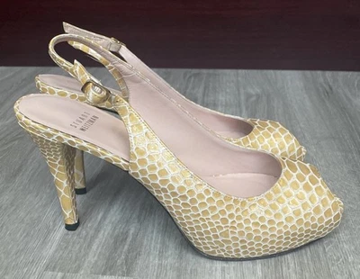 Women’s Stuart Weitzman Peep Toe Pumps Heels Size 9.5 N - Image 1 of 4