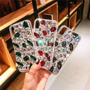 Girly Sparkly Luxury Bling Diamonds Back TPU Phone Case For Samsung Galaxy . - Picture 1 of 17