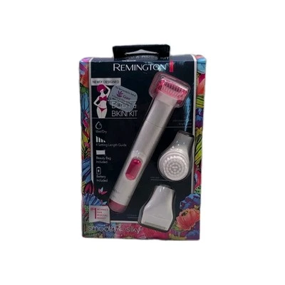 REMINGTON Smooth & Silky Women's Body & Bikini Kit SHAVER TRIMMER EXFOLIATOR-OP - Image 1 of 4