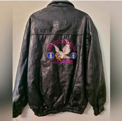 United States Air Force Leather Jacket XL - Image 1 of 4