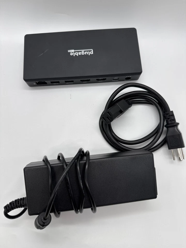 Plugable USB C Docking Station Dual Monitor 2 HDMI Ports, Power Delivery Dock Foto 1 de 2
