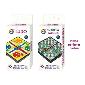 Mini giochi da tavolo da viaggio magnetici Ludo e serpenti e scale Regno Unito spedizione gratuita uk - Foto 1 di 3