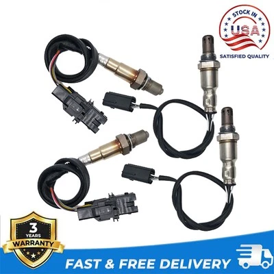 Sensor de oxígeno O2 aguas arriba y aguas abajo 4 piezas para Infiniti FX35 M35 2007 2008 3,5 L Foto 1 de 4