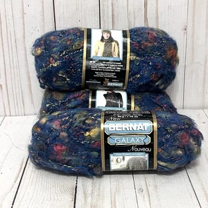 Lote de 3 madejas Bernat Galaxy Nouveau hilo en Plutón 1,75 oz cada uno - Imagen 1 de 5