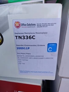 Für BROTHER TN336C Cyan Tonerkassette TN336 Hohe Kapazität 3500 Seiten Ersatz - Bild 1 von 2