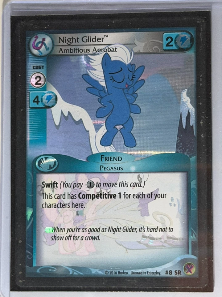 MLP CCG, Night Glider, Ambitious Aerobat, Marks in Time, #8 SR - Image 1 of 1