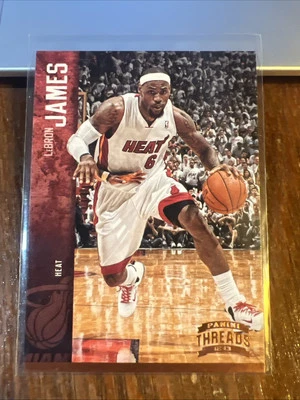 LeBron James 2012-13 Panini Threads Basketball Card #76 Miami Heat - Image 1 of 4