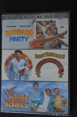 Triple Feature: Bachelor Party Back to School Weekend at Bernie’s (DVD, 2008)New - Image 1 of 2