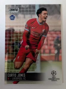 2020 Topps Soccer Stadium Club Chrome UEFA Champions League Curtis Jones #23 RC - Picture 1 of 2