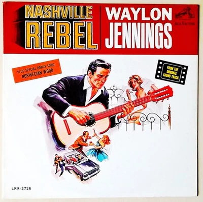 Waylon Jennings - Nashville Rebel (From The Original Sound Track) (LP) (Very Goo - Image 1 of 4