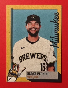2024 MILWAUKEE BREWERS BLAKE PERKINS Regional Police Safety Baseball Card RARE - Bild 1 von 2