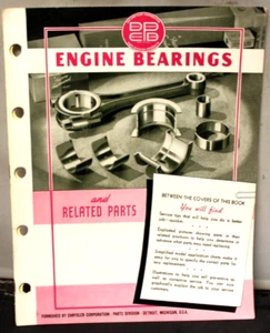 Engine Bearings & Related Parts Illustrated Service Tips Exploded Pictures Catal - Imagen 1 de 4