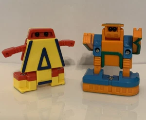 Lot Of 2 Vintage 1985 Mattel DOUBLE DOOZ ABCs Letters A & R Transforming Toys - Picture 1 of 10
