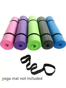 Yoga Mat Carry Strap adjustable shoulder yoga mat sling Pilates Exercise Fitness - Picture 1 of 9