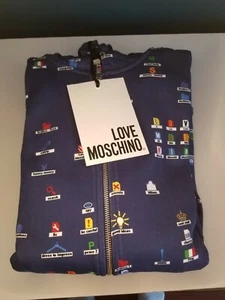 Moschino - Felpa con cappuccio Love Moschino stampa scrivania - Uomo taglia Large - Foto 1 di 5