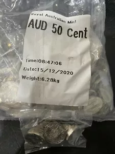 Australia 2019 Queen Jody Clark effigy JC 50c cent coin RAM bag of 20 UNC coins - Foto 1 di 2