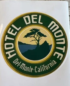 Hotel Del Monte Reproduction Vintage Style Travel Decal Sticker Luggage Label - Picture 1 of 1